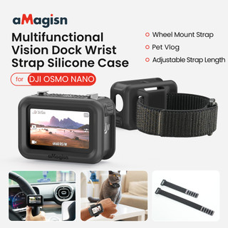 AMagicsn Thích Hợp Cho DJI OSMO NANO Truyền Hình Dây Đeo Mở Rộng Vỏ Silicon Thể Thao Camera Bảo Vệ Phụ Kiện