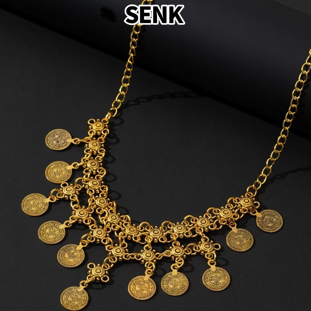 Vòng cổ tiền xu SENK, Vòng cổ tua rua đa năng cổ điển, Vòng cổ Bohemian phong cách Bohemian chất lượ