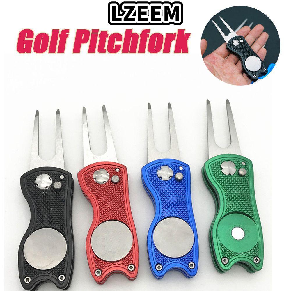 LZEEM 7 Màu Đặt Nĩa Xanh Di Động Solid Training Pitch Groove Cleaner