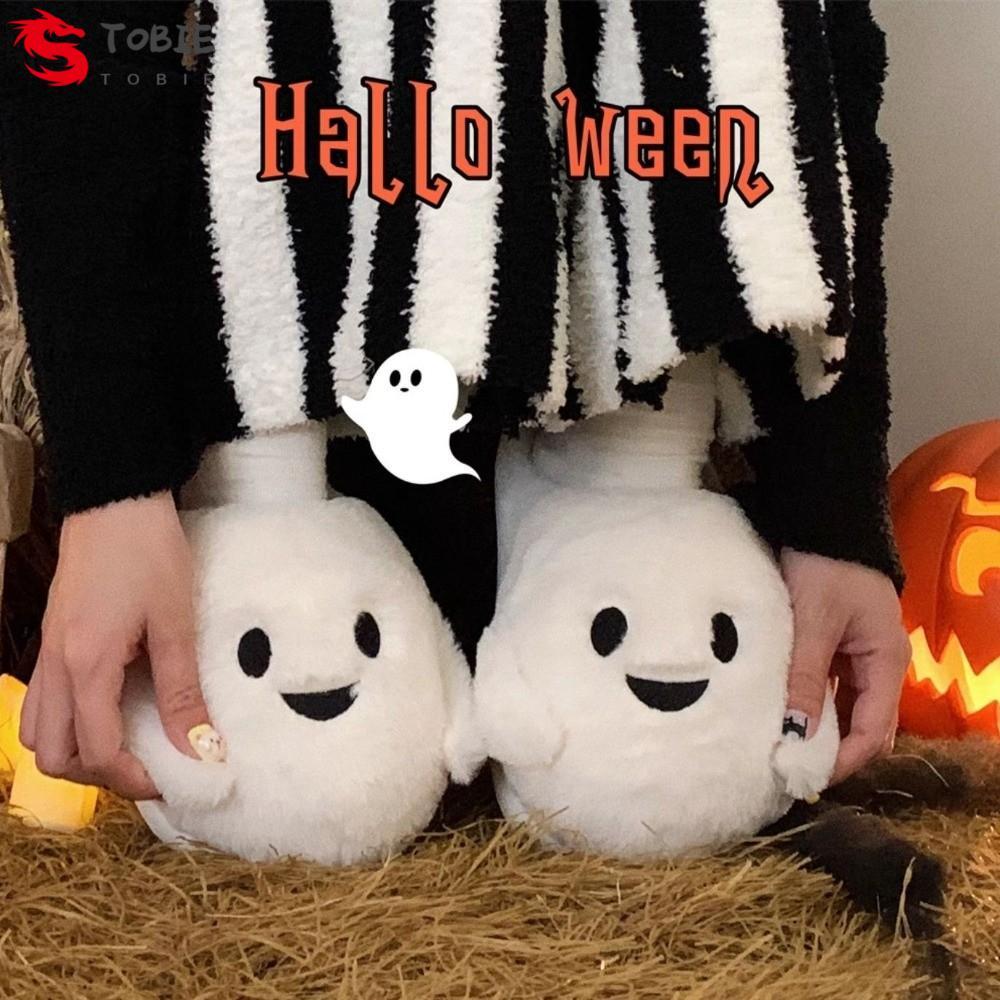 Dép đi ma TOBIE, Dép sang trọng Halloween im lặng mềm mại, Đế dày chống trượt ấm cúng EVA Winter Flu