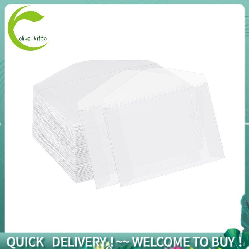 Bộ 50 Phong Bì Giấy Mờ Bộ Chữ Phong Bì Lời Mời Vintage Cho Thẻ