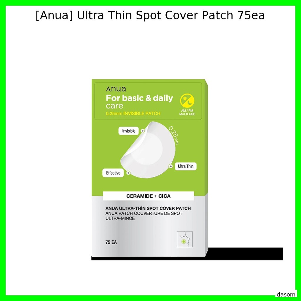 [ANUA Official] Miếng Dán Mụn Siêu Mỏng Anua Heartleaf Spot Patch (75 miếng) - Giảm Sưng, Thấm Dịch 