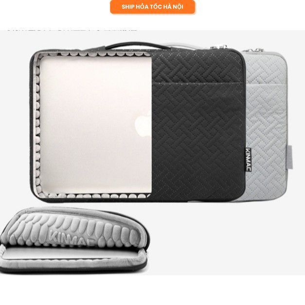 Túi Macbook Air M4 M3 M2 13 Inch KINMAC 360 góc – Túi Laptop 13 14 Inch Chống Sốc, Chống Nước, Lót Dày, Mỏng Nhẹ,Cao Cấp