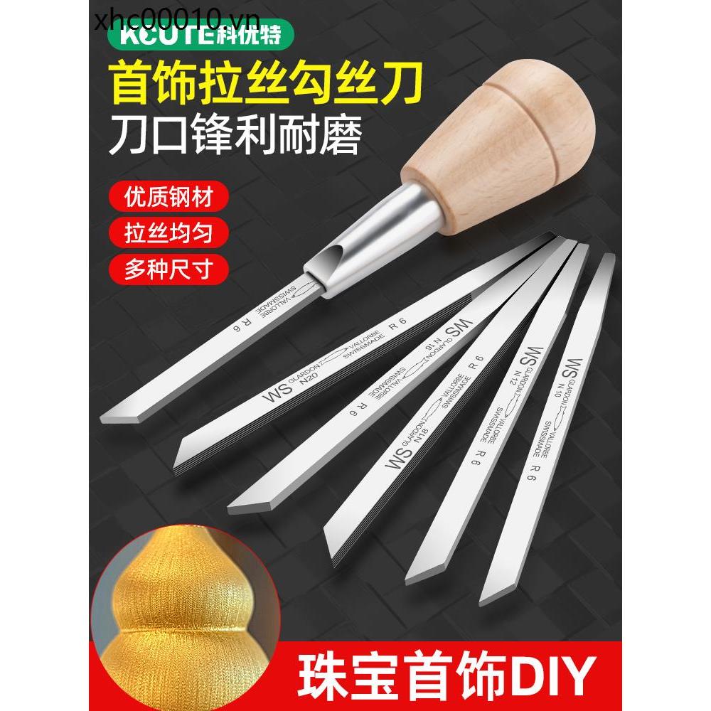 Vàng Vẽ Dao Handmade diy Ren Dao Vàng Bạc Trang Sức Chế Biến Khắc Dao Tay Cầm Vàng Dụng Cụ Trang Sức