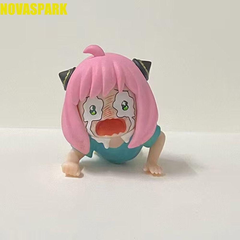 NOVASPARK Spy Family Anya Nhân vật hành động, PVC Spy Family Anime Spy X Family Hình gia đình, Kawai