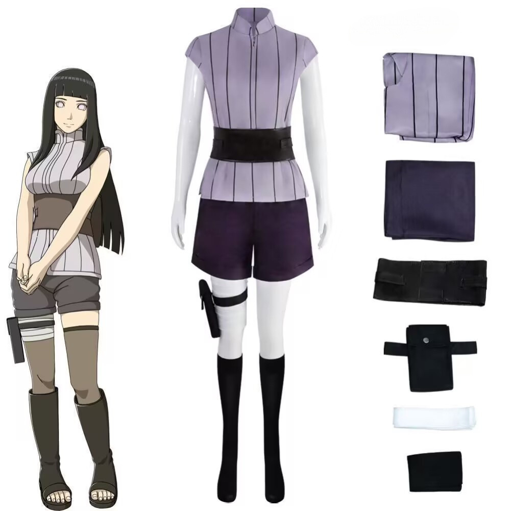 Trang phục cosplay Hyuga Hinata cho người lớn nữ, phù hợp Halloween và Giáng sinh