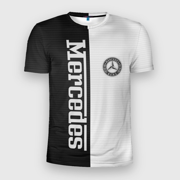 Áo thun nam tay ngắn cổ điển giản dị khô nhanh Áo thun nam ngắn tay Mercedes Mercedes