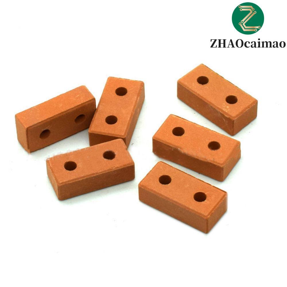 ZHAOCAIMAO Đồ chơi gạch giả DIY, Mô hình gạch mini thật 1 / 12 1 / 16, Gạch thu nhỏ bê tông bền Mô p