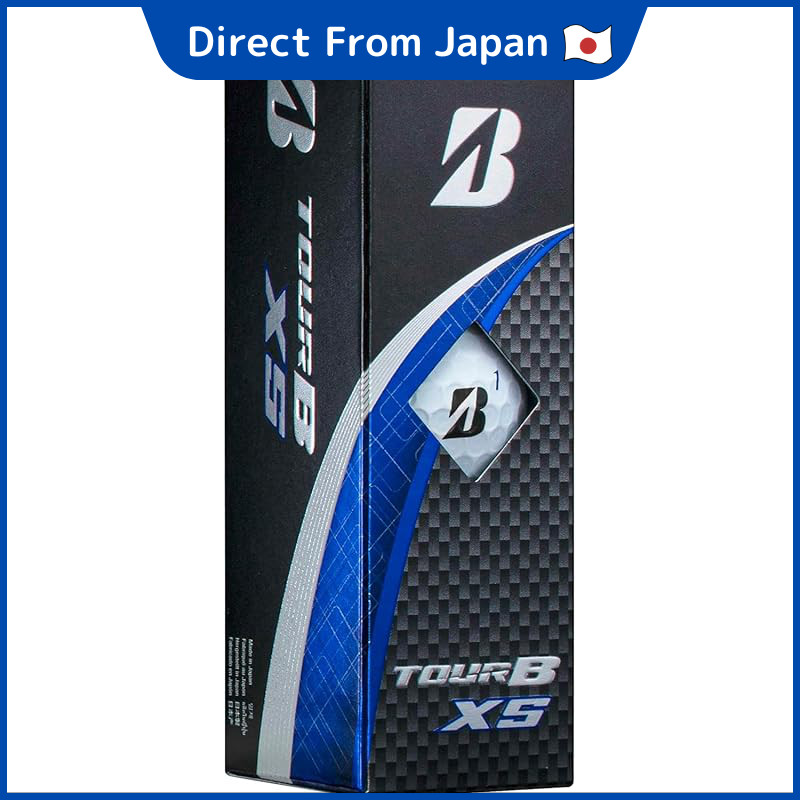 BRIDGESTONE Golf Balls TOUR B XS 2024 Model Sleeve Box, 3 Balls, White S4WXJ