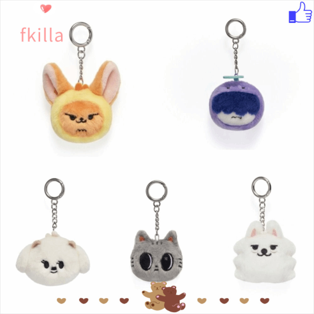 Búp bê sang trọng FKIL TXT, Móc khóa sang trọng PPULBATU Cotton Kpop, Quà tặng sang trọng hình hoạt 