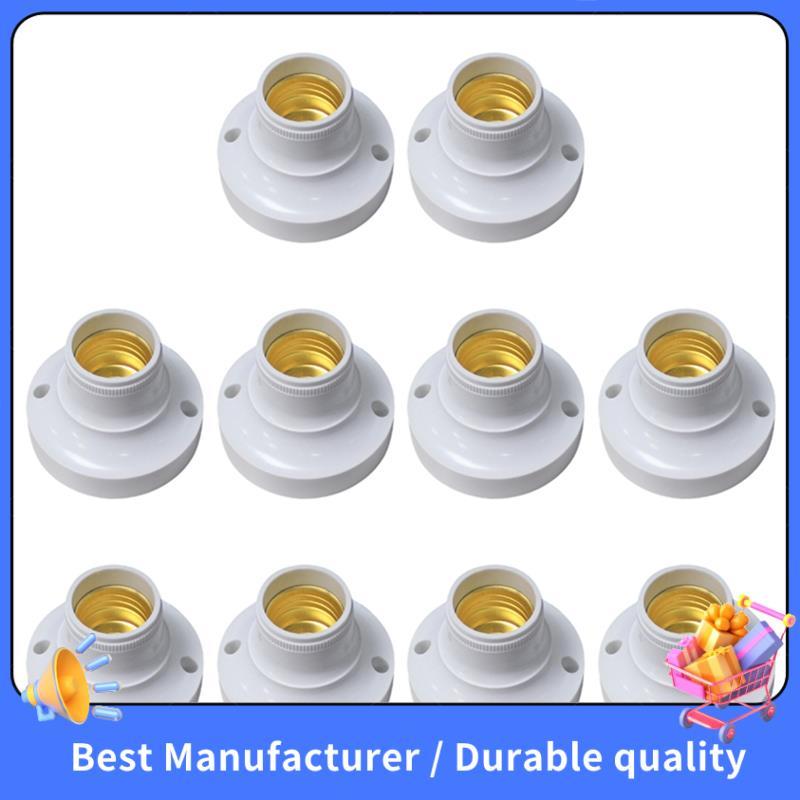 Vintage Giá Đỡ Đèn Adapter 10 Chiếc E27 Ổ Cắm Vít Bóng Đèn Đế E27 Giá Đỡ Đèn