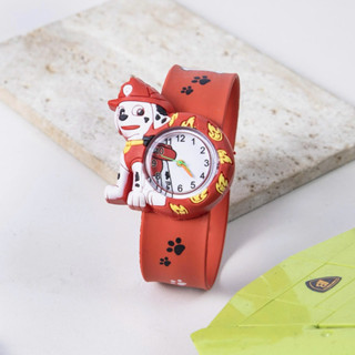 Đồng Hồ Đập Tay Trẻ Em Hoạt Hình Chó Cứu Hộ Dễ Thương, Màu Sắc Tươi Vui Cho Bé