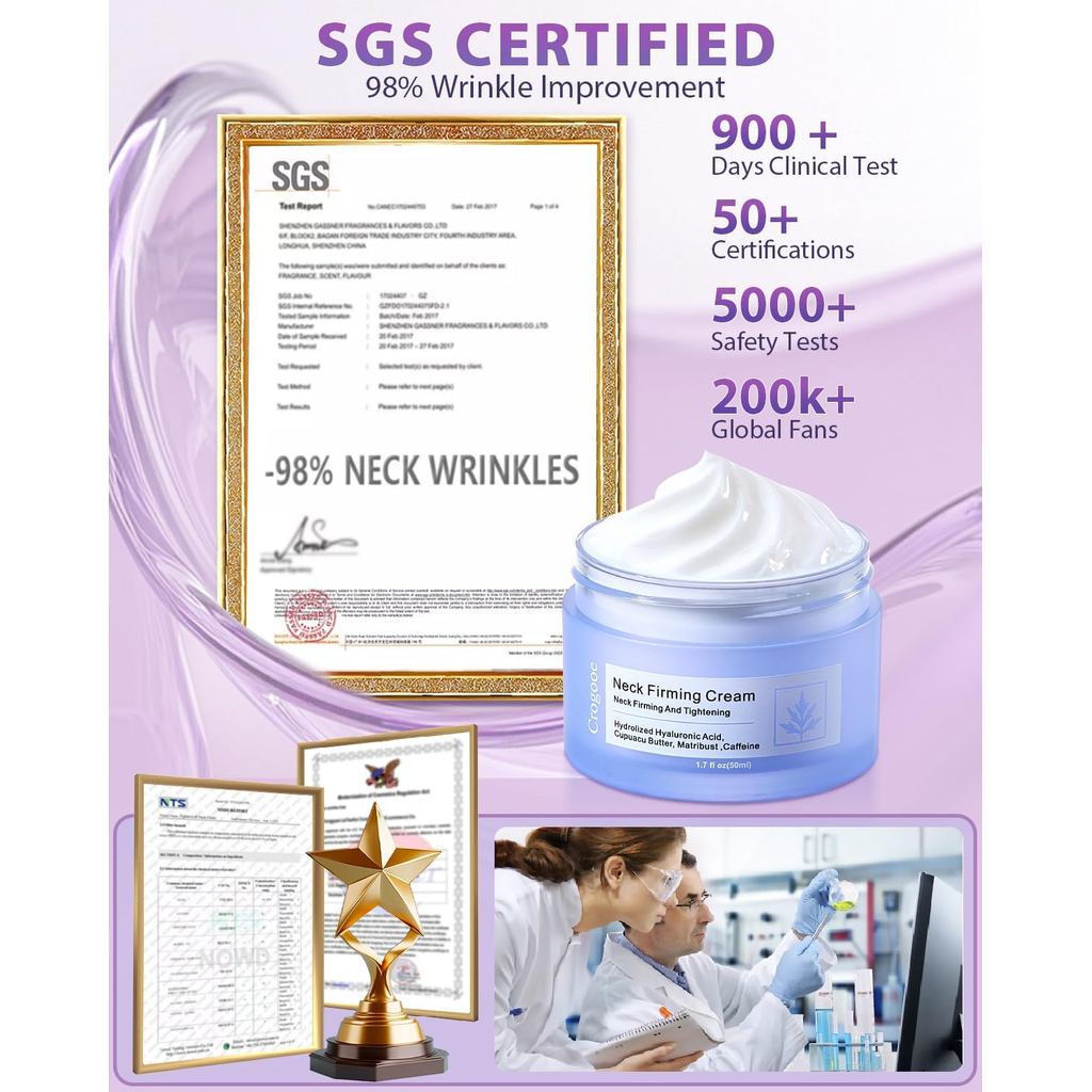 Kem làm săn chắc cổ cập nhật 2025: [30 + Được chứng nhận của SGS] [Được sử dụng bởi hơn 1 triệu ngườ