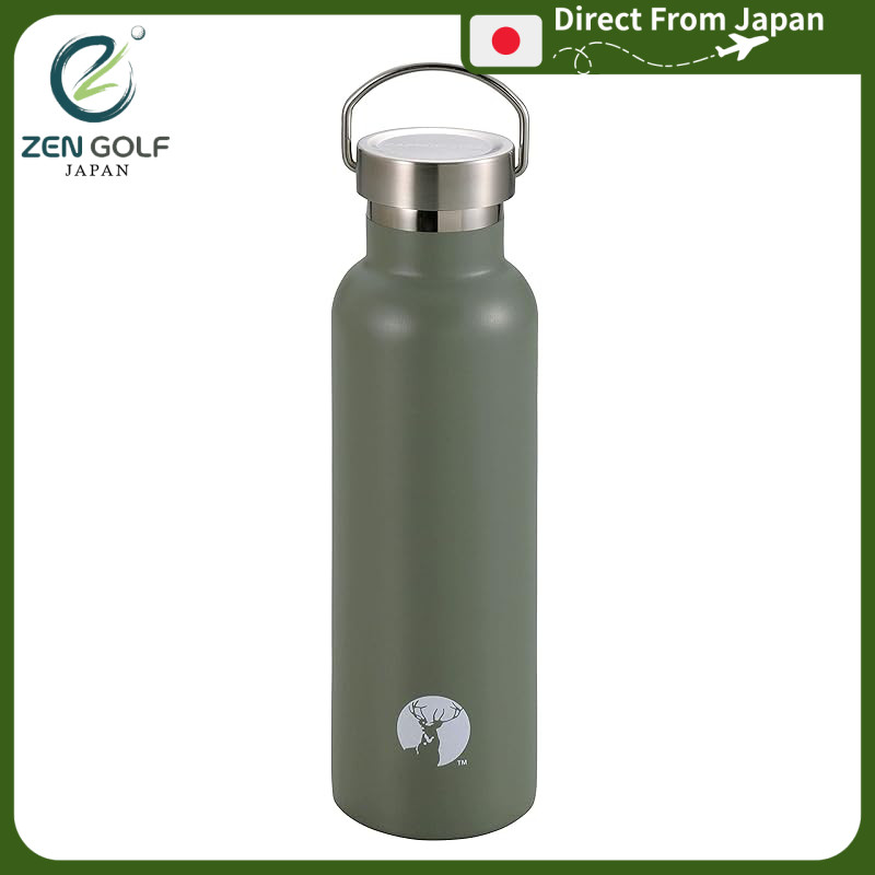CAPTAIN STAG Sports Bottle - Double Wall Stainless Steel Vacuum Insulated Bottle
