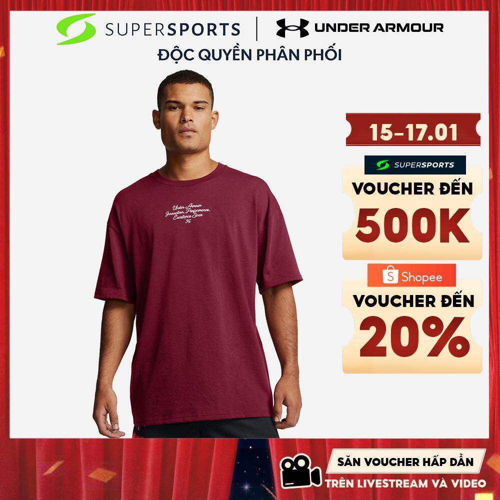 Áo Thun Tay Ngắn Nam Under Armour Trophy - Đỏ - 1387727-625