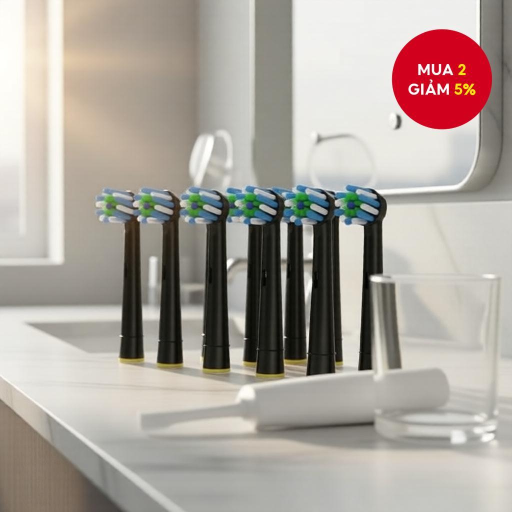 4 đầu bàn chải thay thế EB50 Cross Action cho bàn chải điện Oral B D12 D16 D100 3757 3709 pro3 pro1m