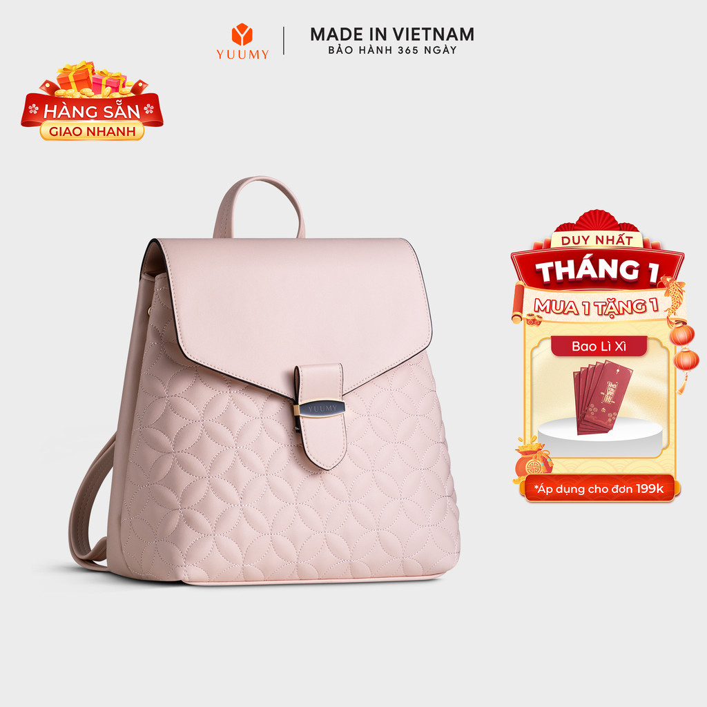 Balo Yuumy (Thời trang nữ đi chơi cỡ trung - Balo da Seasand YBA80) Bagsmart