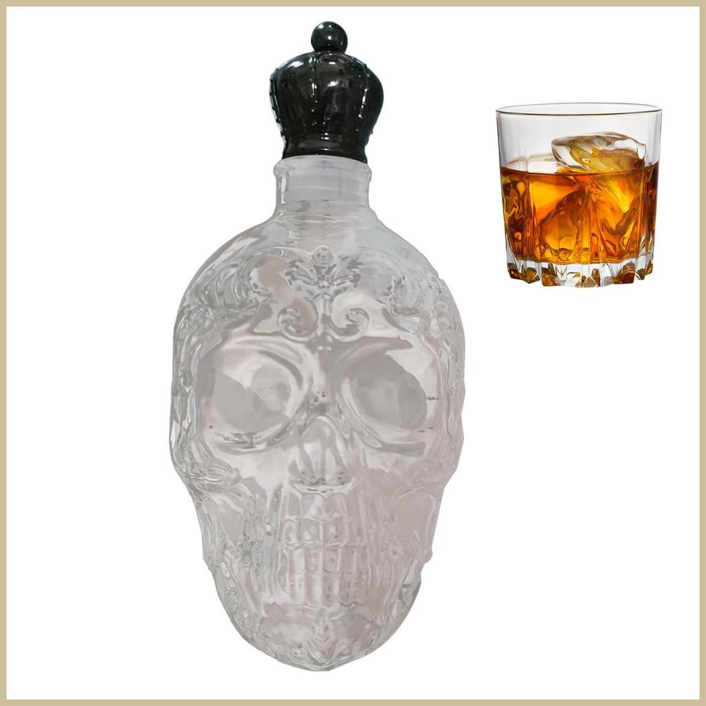 Bình Đựng Rượu Chống Rò Rỉ Rượu Hộp Đồng Hồ Whisky Chai Rượu Điêu Khắc Cho Bourbon Vodka Brandy xeea