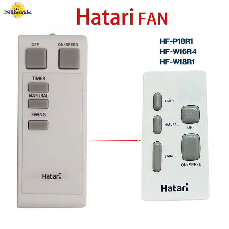 Nilank Remote Điều khiển quạt treo tường Hatari