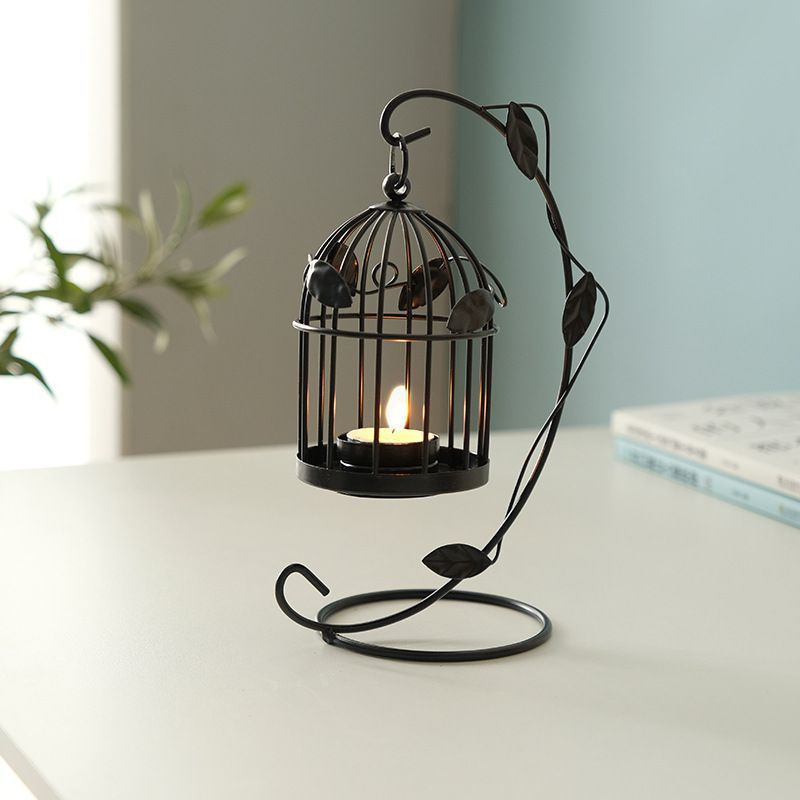 New Product#Romantic Girl's Dreamy Iron Art Bird Candle Holder Bedroom Bedside Decoration Night Ligh