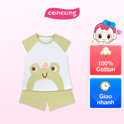 Bộ bé gái ngắn Animo Easy LU1025023 (2Y,Trắng-bơ,TT02)