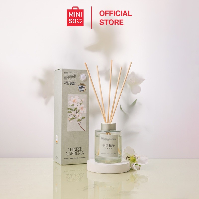 MINISO Official Floral World Tour 2.0 Series - Máy khuếch tán không cháy (Gardenia Trung Quốc, 140mL