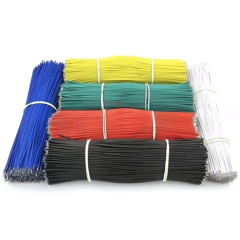 100 Chiếc Thiếc-Plat Breadboard PCB Cáp Hàn 24AWG 10cm Bay Nhảy Dây 1007-24AWG Dây Kết Nối