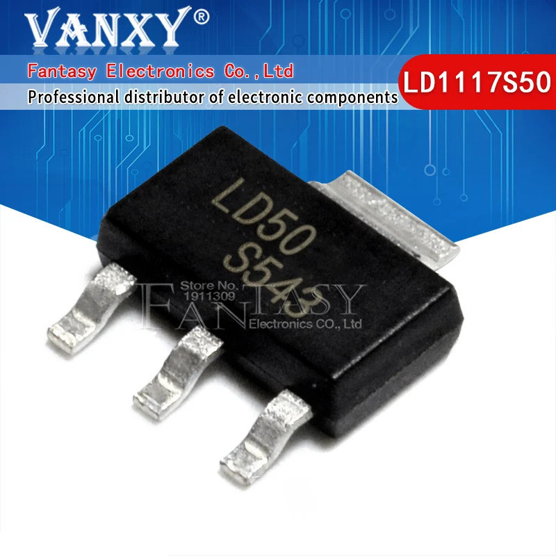 10 CÁI LD1117S50TR SOT-223 LD1117S50 SOT LD50 SOT223 SMD LD1117S50CTR