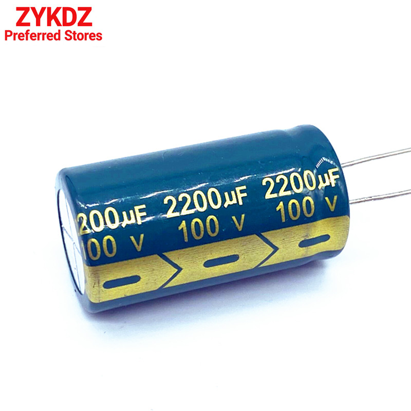 5 Cái / lốc 100v 2200UF tụ điện điện nhôm kích thước 22 * 40 2200UF 20%