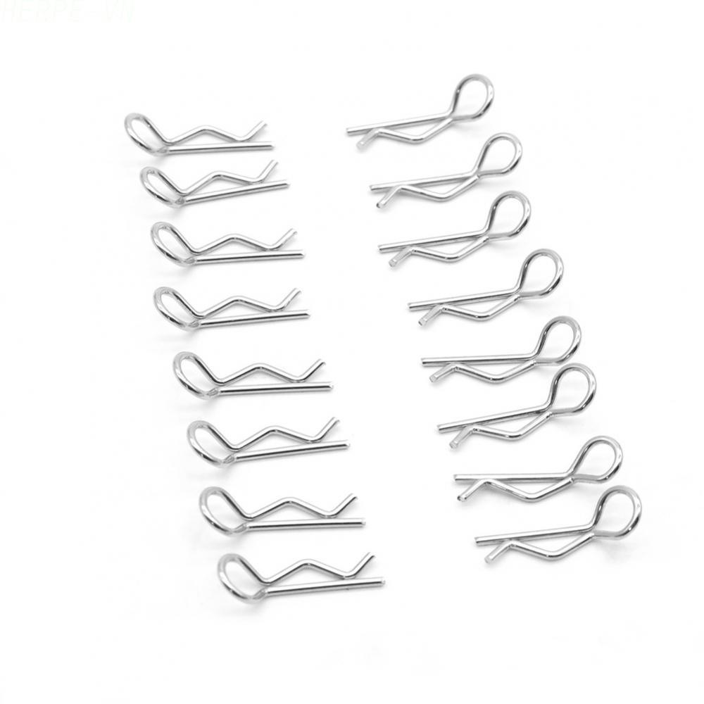 [HERPEVN]Fastener Pin Clips R Shaped For 10 Pack for For 1 For 10 Scale RC Crawler Trucks[Ready stoc