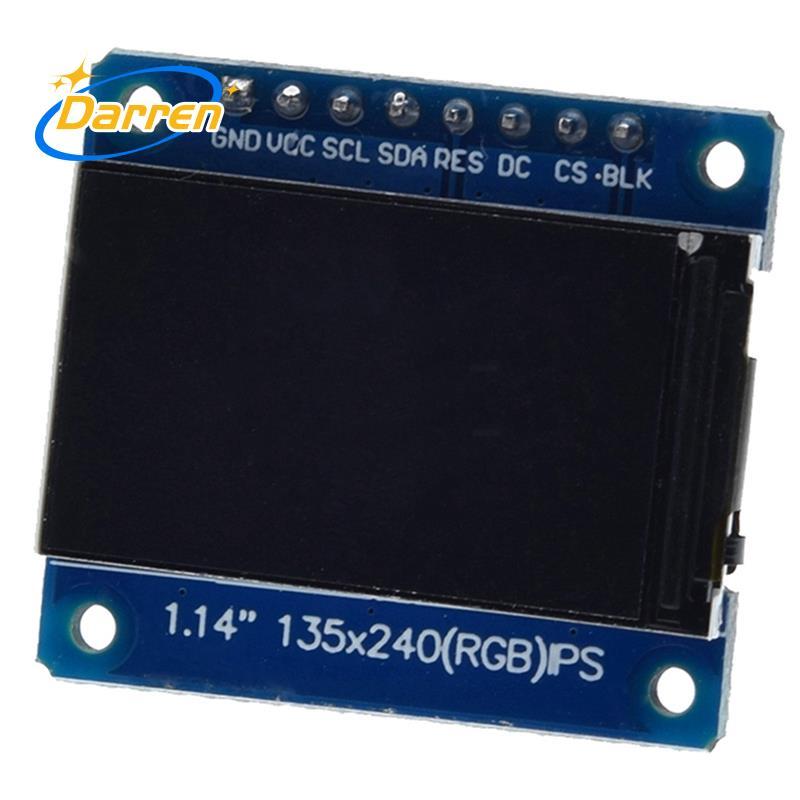 Mô-đun màn hình TFT 1.14 Inch Màn hình LCD IPS 135x240 SPI ST7789, Màu 65K cho các dự án DIY ESP32 S