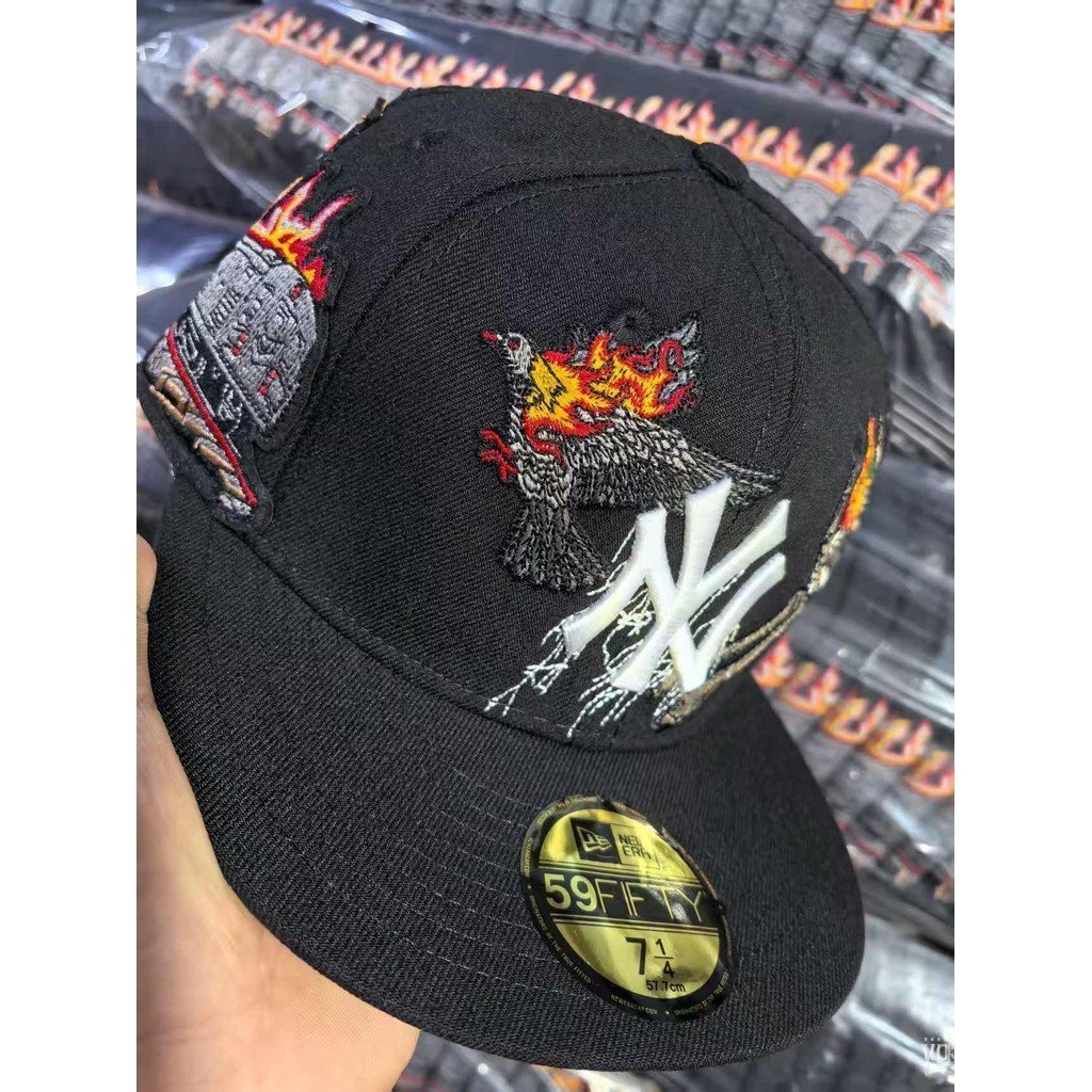 Mũ New York Yankees Ghost Train chất lượng cao, thời trang ngoài trời, phù hợp hip hop