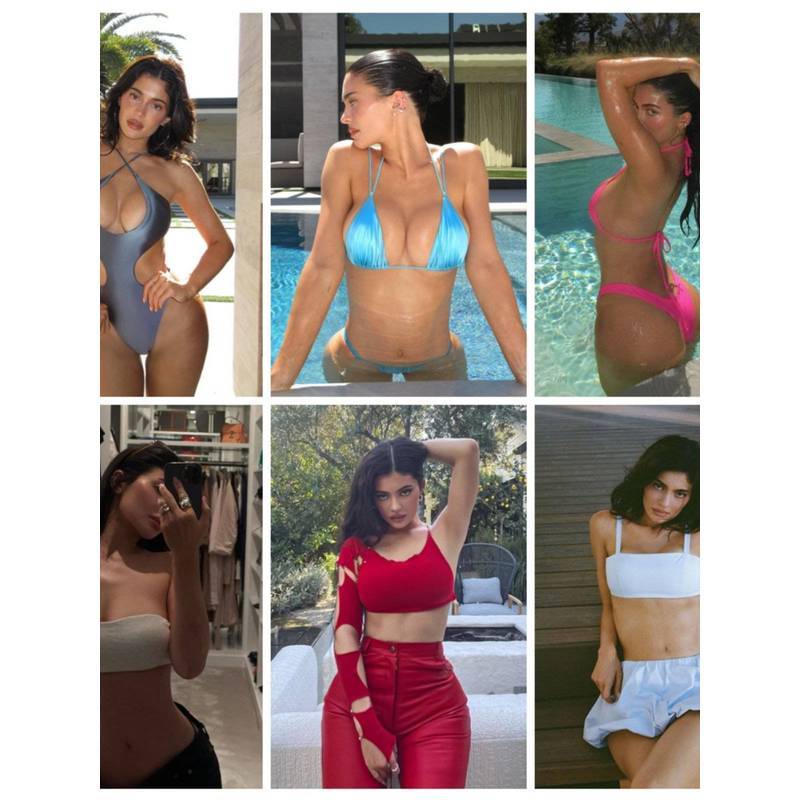 Kylie Jenner Hình Hoàn Hảo Mô Hình Canvas Tranh Bikini Cô Gái Trang Trí Tường Phòng Ngủ