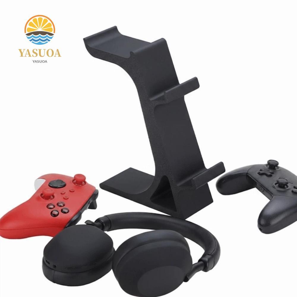 Giá đỡ màn hình tay cầm chơi Game LARGLO, Giá đỡ bộ điều khiển trò chơi không dây 2 lớp in 3D, Tiết kiệm không gian ổn định đa năng có giá đỡ tai nghe Giá đỡ hỗ trợ tay cầm chơi Game tại nhà