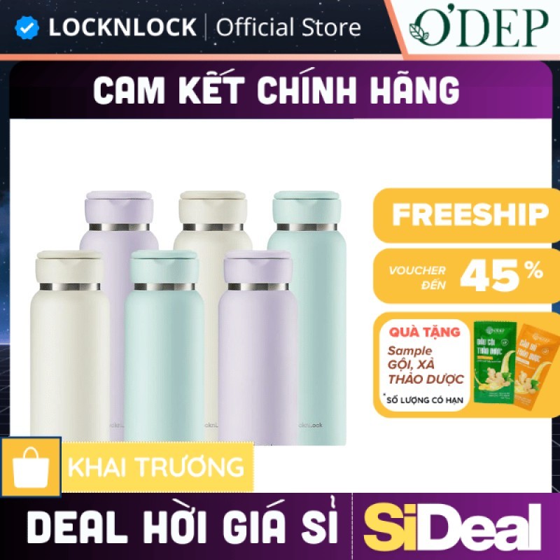 Bình giữ nhiệt LocknLock Sling Ring Tumbler 650ml LHC4321, 800ml LHC4322 - Chính hãng - SIDEAL SIA