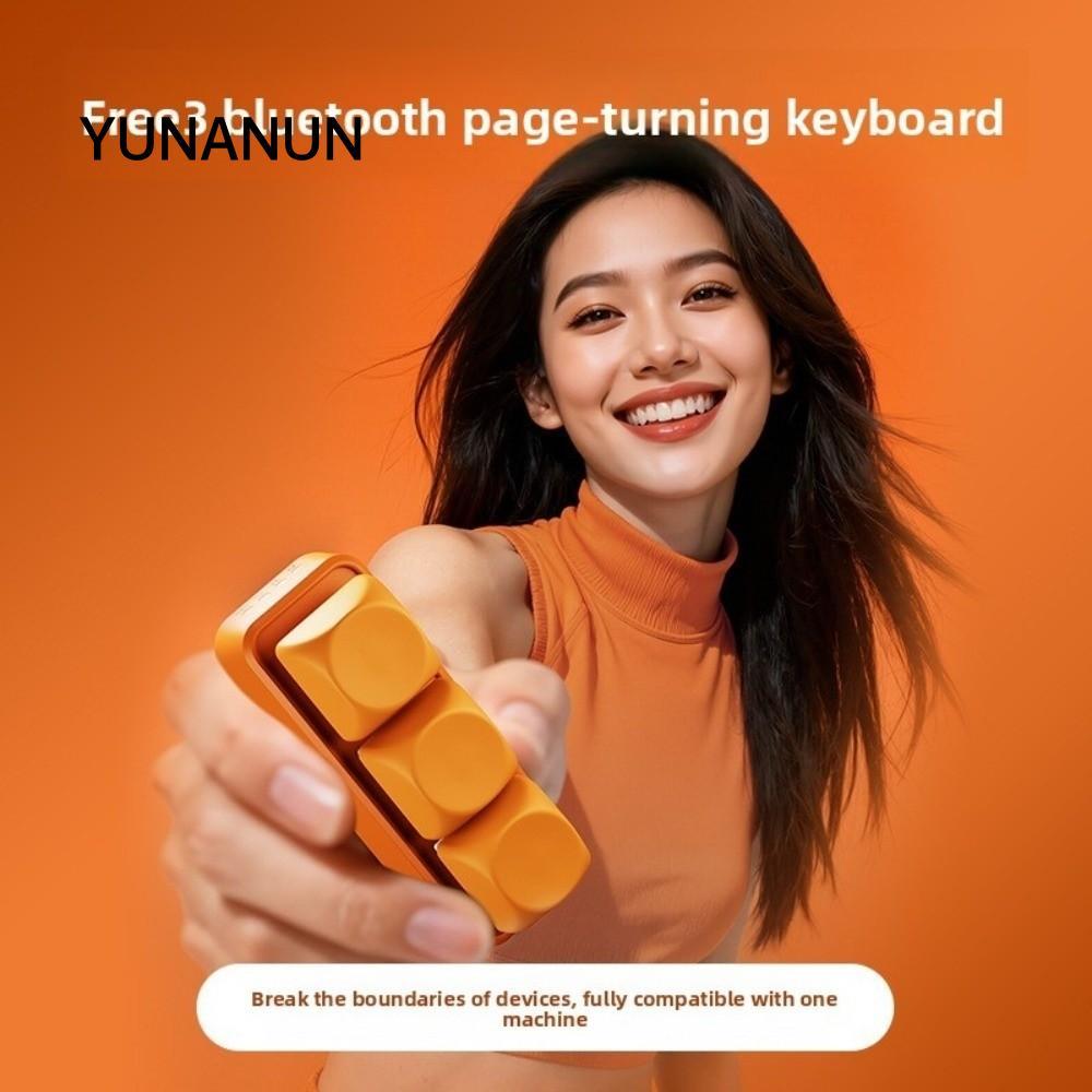 YUNAUN Bàn Phím Trang Turner, Đa Năng 3 Phím EBook Trang Turner Bàn Phím, Đa Năng Di Động Bàn Phím T