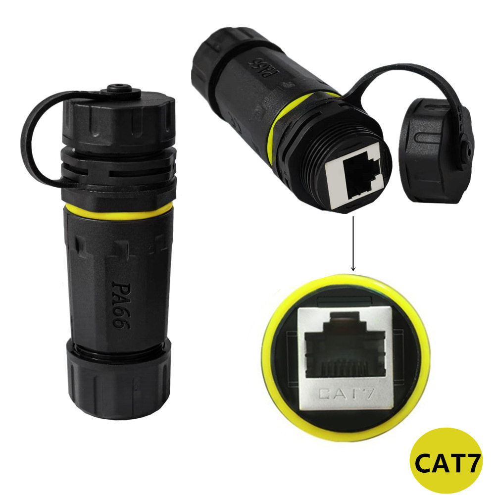 Cat7 / Cat5 / Cat6 / Cat6A RJ45 Đồng nguyên chất được bảo vệ 10GB Ethernet IP68 Chống thấm nước chốn