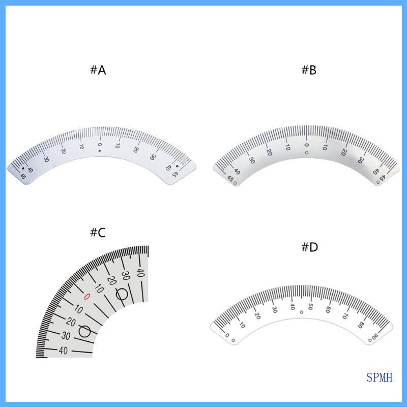 Upgraded  Steel Protractor Angles Ruler Gauges 45 Degree ArcShape Gauges