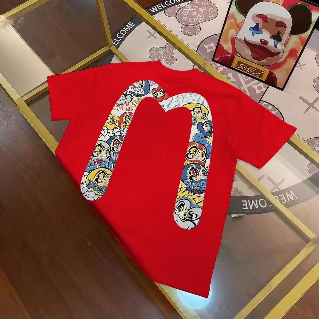 Evisu Áo Thun Ngắn Tay Nam Nữ Cặp Đôi Style EYDL