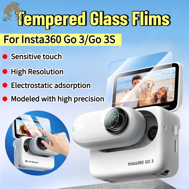 Phim Kính Cường Lực Cho Insta360 Go 3 / Go 3S HD Màn Hình Bảo Vệ Màn Hình Cho Insta360 GO 3 Hành Độn