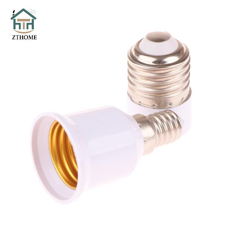 [ZTHOME] 1 Bộ Chuyển Đổi Bóng Đèn LED E14 Sang E27 / E27 Sang E14 Đế Bóng Đèn E14 Nữ E27 Nam Adapter