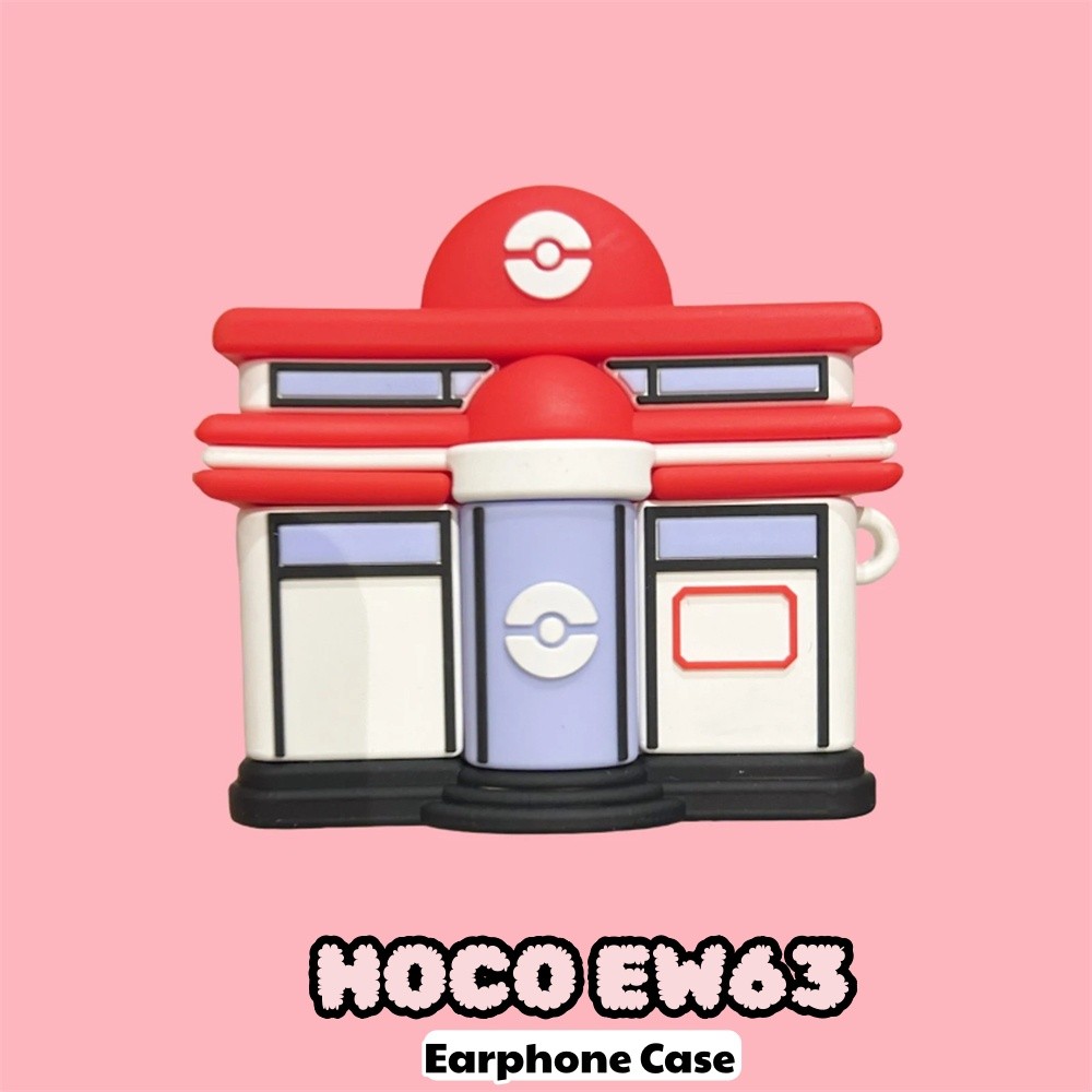 Dành Cho Vỏ HOCO EW63 Silicon Mềm Hoạt Hình Dễ Thương Charizard Tai Nghe Vỏ