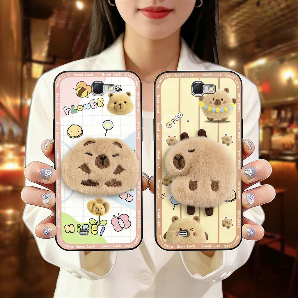 Ốp Điện Thoại Silicon Chống Sốc Cho Samsung Galaxy Note2 / N7100 Hoạt Hình 3D Dễ Thương Sang Trọng B