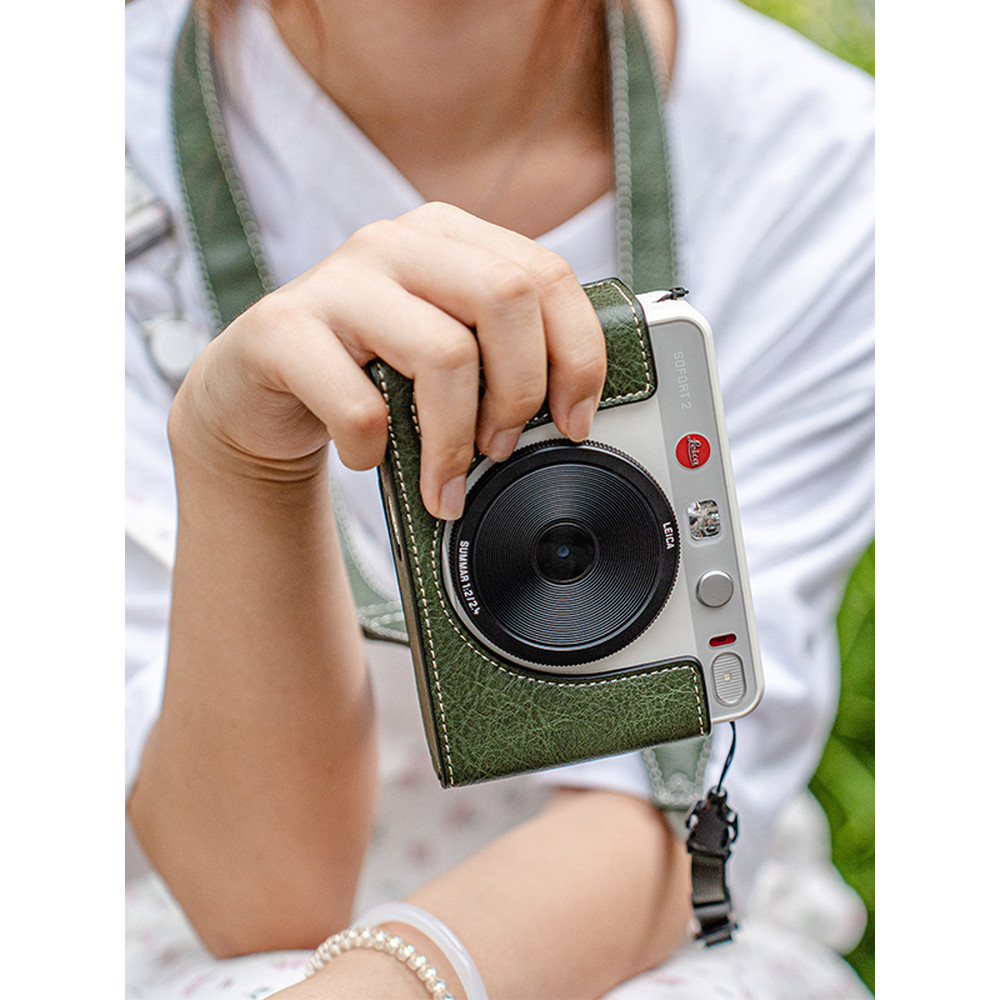 Yuyue Kỹ Thuật Số Thích Hợp Cho LEICA sofort2 Vỏ Bảo Vệ LEICA Polaroid Bao Da LEICA DLUX8 Túi Máy Ản