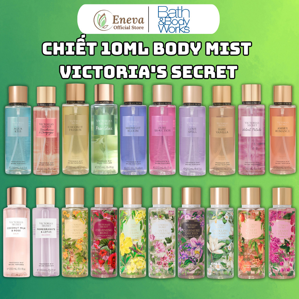 Body Mist Chiết Victoria Secret 10ml, Body Mist Victoria Secret Chiết 10ml Chính Hãng, Victoria Secr