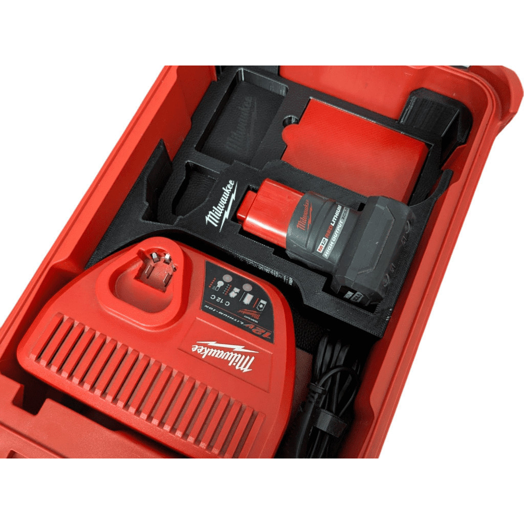 Khay đựng máy khoan Milwaukee M12 FPD2 (3404 gen3) cho thùng packout 8435