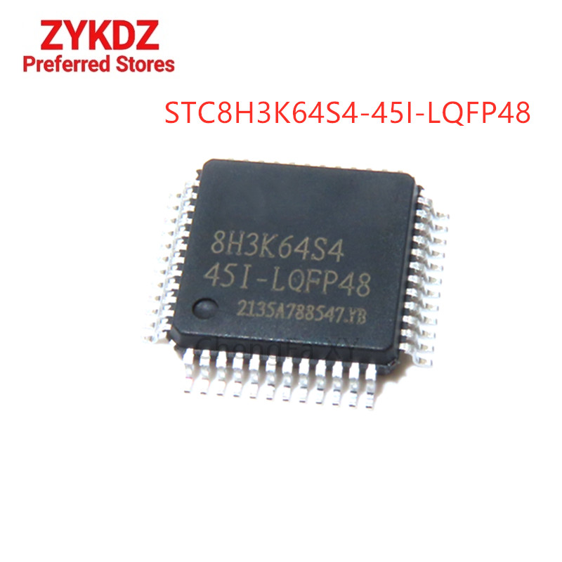 1 CÁI STK8H3K64S4-45I-LQFP48 STC8H3K64S4 8H3K64S4 Còn hàng LQFP48