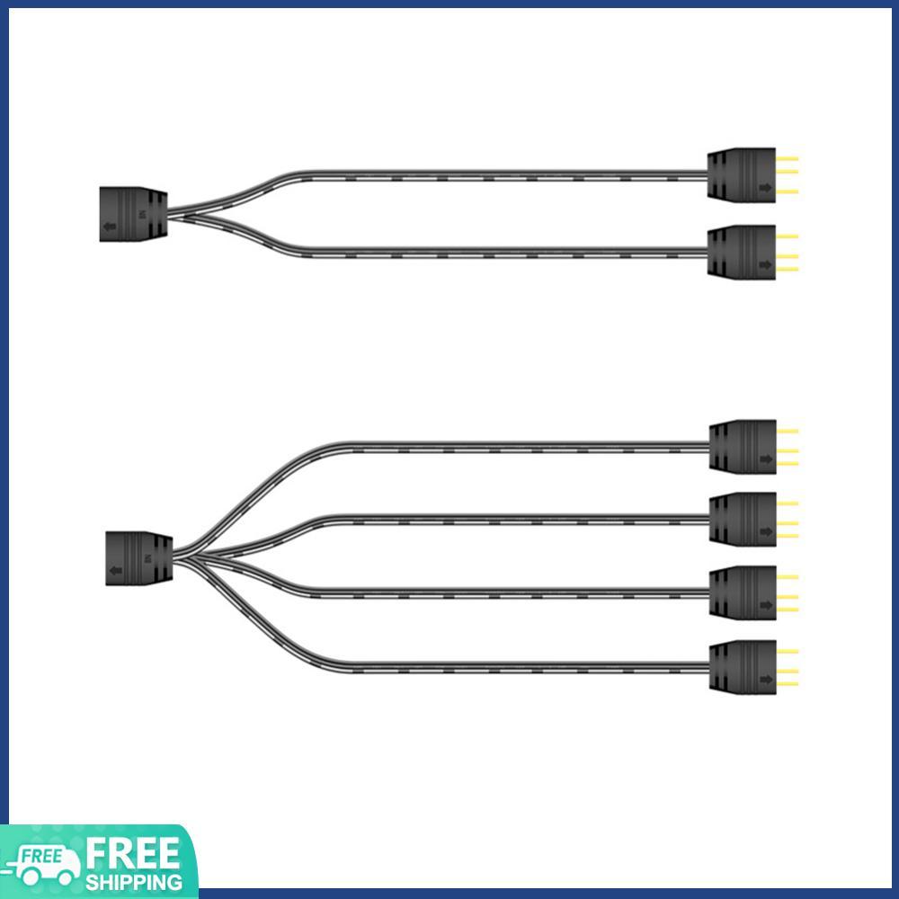 5V 3Pin Fan HUB Splitter Dây nối dài cáp nguồn cho Mainboard