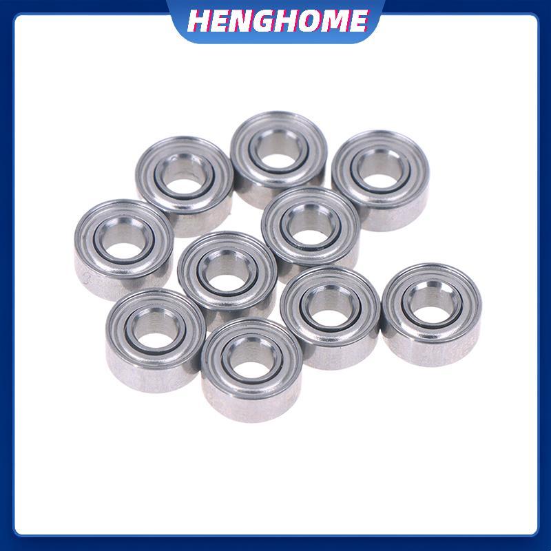 HENGHOME 10 chiếc 683ZZ 3 * 7 * 3 Mm Vòng bi thu nhỏ Thép Chrome 683 ZZ 2Z 683Z Lỗ khoan bên trong 3