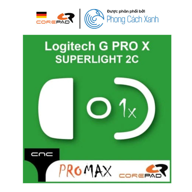 Corepad PRO MAX CNC – Feet PTFE cho Logitech G Pro X Superlight 2C - Hàng Chính Hãng
